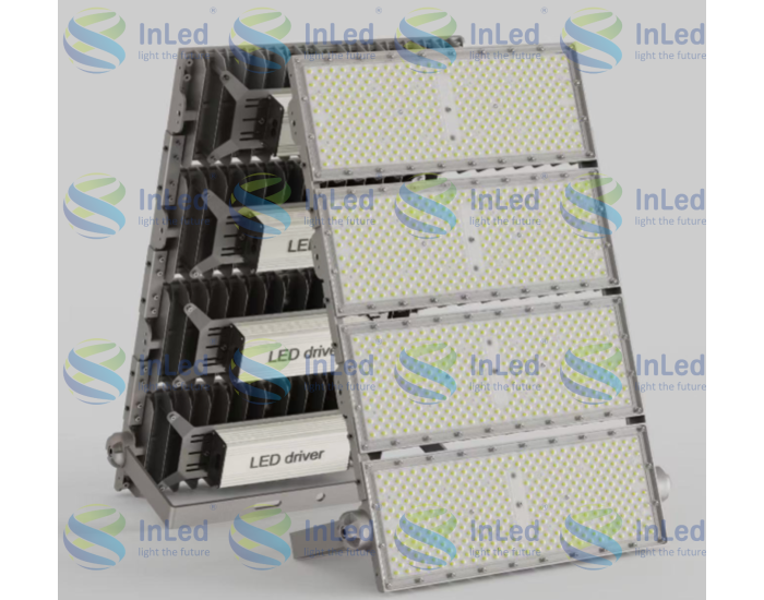Светодиодный прожектор In Led GL-FL-93C(A/B) 1000W CRI70 IP67 (85-265VAC)