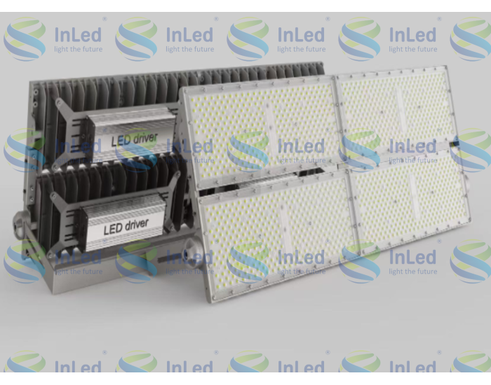 Светодиодный прожектор In Led GL-FL-93C(A/B) 800W CRI70 IP67 (85-265VAC)