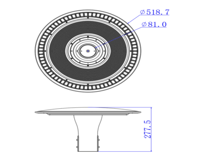 Светильник парковый In Led Park-GL-24 СRI80 IP66 70/80/100W (85-265VAC)