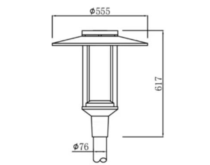 Светильник парковый In Led Park-GL-41 CRI80 IP66 40/50W (85-265VAC)