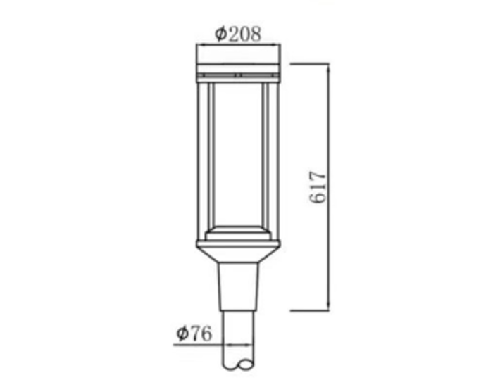 Светильник парковый In Led Park-GL-41 CRI80 IP66 40/50W (85-265VAC)