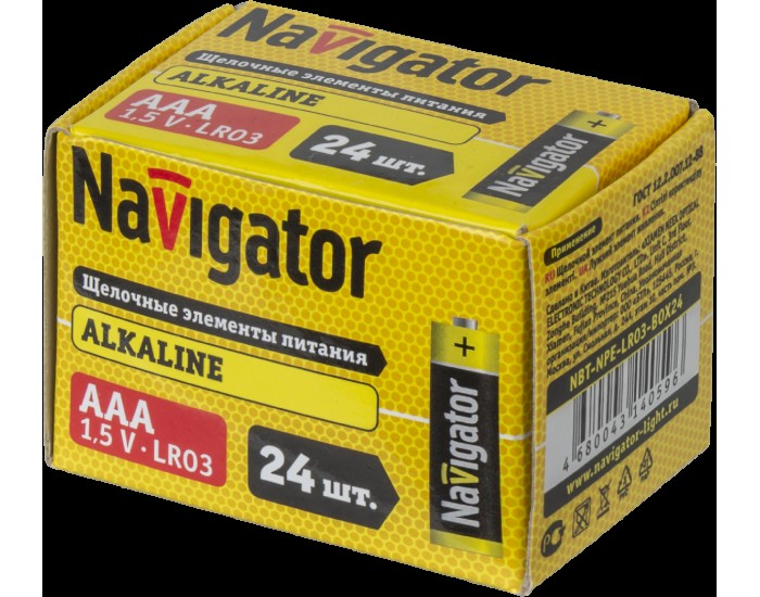 Элемент питания Navigator 14 059 NBT-NPE-LR03-BOX24