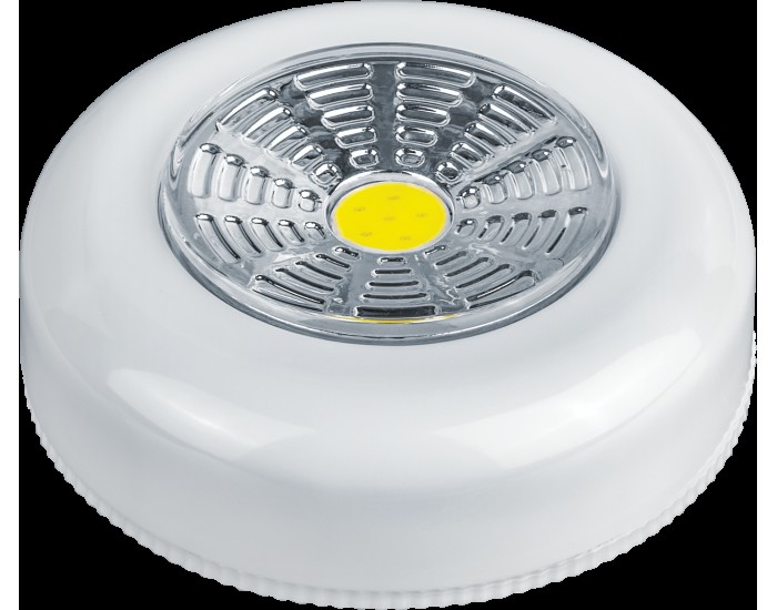 Фонарь Navigator 14 085 NPT-PL01-3AAA Пласт.пушлайт 1COB LEDx1Вт,1реж.