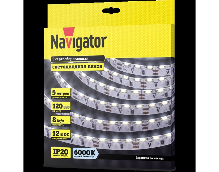 СД Лента Navigator 14 449 NLS-335CWS120-8-IP20-12V