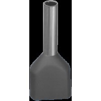 Наконечник Navigator 61 038 NET-E2-0.75-8-B50 НШВИ2, сер.2 провода (50шт/упак)