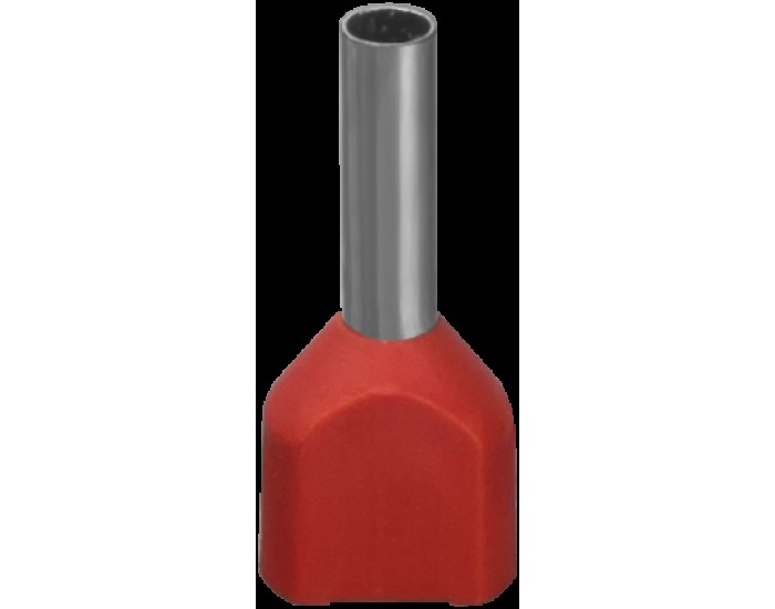 Наконечник Navigator 61 039 NET-E2-1.0-8-B50 НШВИ2, крас.2 провода (50шт/упак)