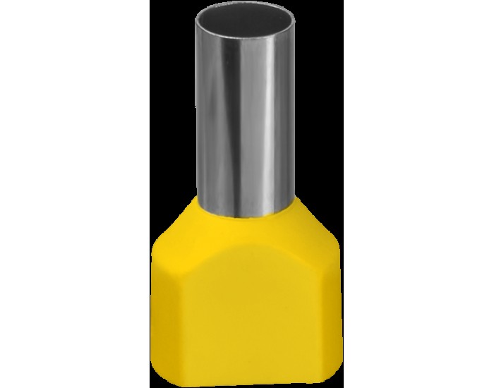 Наконечник Navigator 61 043 NET-E2-6.0-14-B50 НШВИ2, желт.2 провода (50шт/упак)