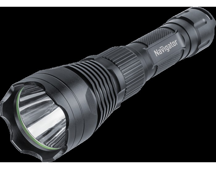 Фонарь Navigator 61 092 NPT-P02-18650 алюм. проф. CREE LEDx10Вт. Li-ion 2.4 A/h