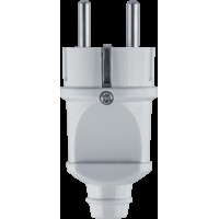 Вилка Navigator 61 359 NCA-PL02-16A-E-WH прямая с/з белая