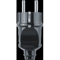 Вилка Navigator 61 360 NCA-PL02-16A-E-BL прямая с/з черная