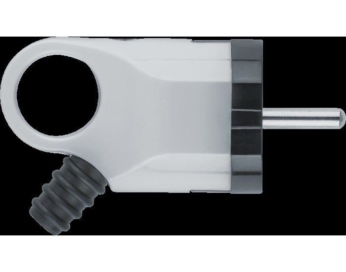 Вилка Navigator 61 361 NCA-PL03-16A-E-WH угловая с/з белая