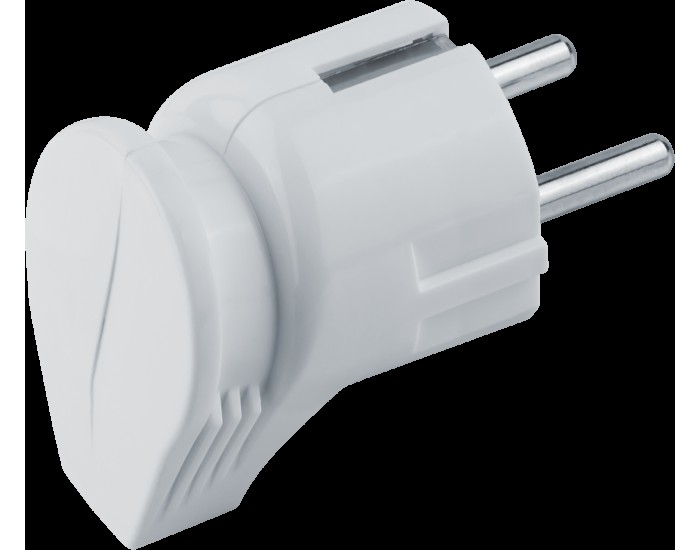 Вилка Navigator 61 362 NCA-PL04-16A-E-WH угловая с/з белая