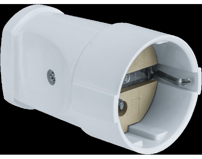Розетка Navigator 61 366 NCA-SK01-16A-E-WH переносная с/з белая