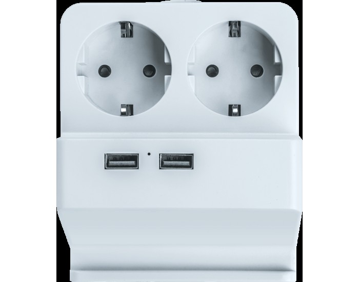 Удлинитель Navigator 61 457 NPE-USB03-02-150-E-3X1с/з 2 гн.1.5м USB2.1A