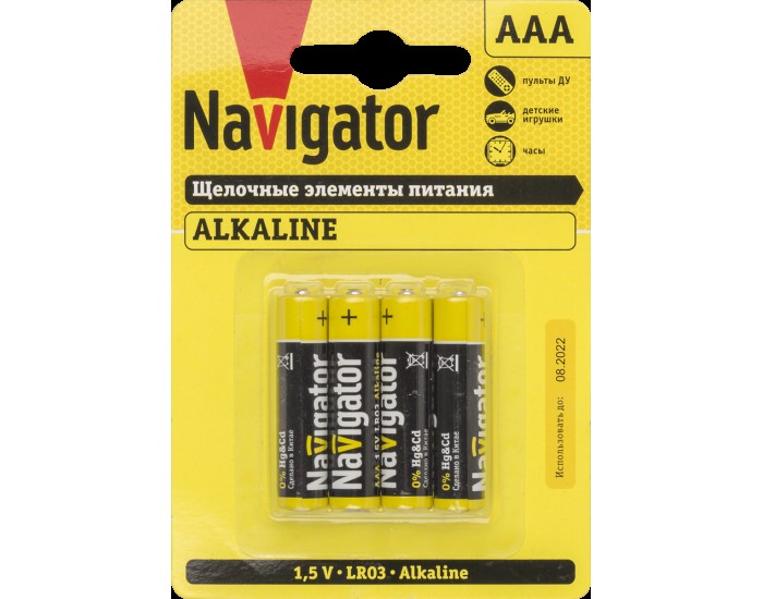 Элемент питания Navigator 61 462 NBT-NPE-LR03-BP4