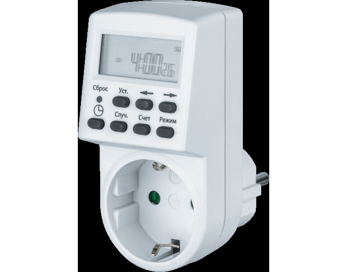 Таймер Navigator 61 555 NTR-E-S01-WH розет. электрон.