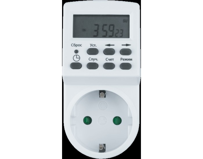 Таймер Navigator 61 555 NTR-E-S01-WH розет. электрон.