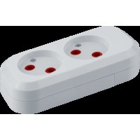 Колодка Navigator 61 583 NCA-BL01-02-X-WH 2гн б/з АБС пластик
