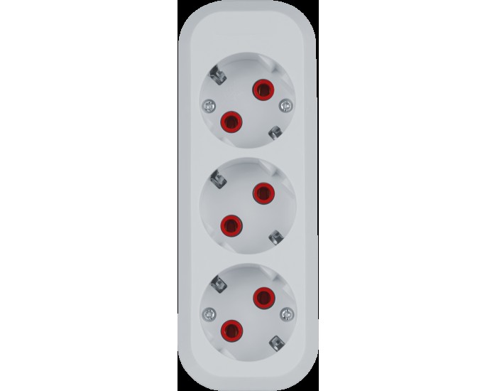Колодка Navigator 61 584 NCA-BL01-03-E-WH 3гн с/з АБС пластик