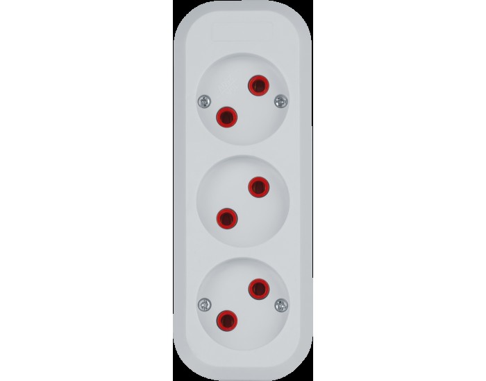Колодка Navigator 61 585 NCA-BL01-03-X-WH 3гн б/з АБС пластик