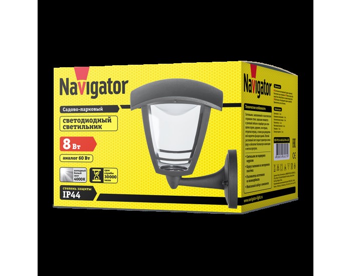 Светильник Navigator 61 617 NOF-P01-8-4K-BL-IP44-LED