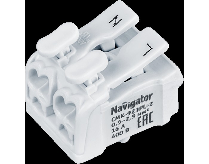 Клеммы монтажные Navigator 61 690 NTC-CMK-923PL-2-50 (50 шт/упак)