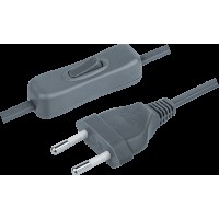 Шнур Navigator 61 722 NPS-FS-170-2x0.5-GR 1.7м с выкл. серый