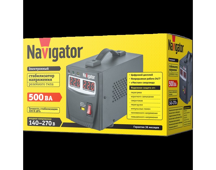 Стабилизатор напряжения Navigator 61 765 NVR-RF1-500