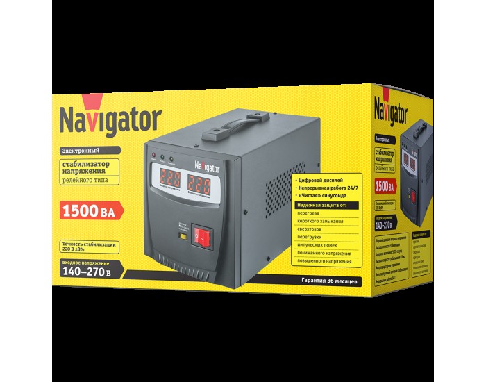 Стабилизатор напряжения Navigator 61 767 NVR-RF1-1500
