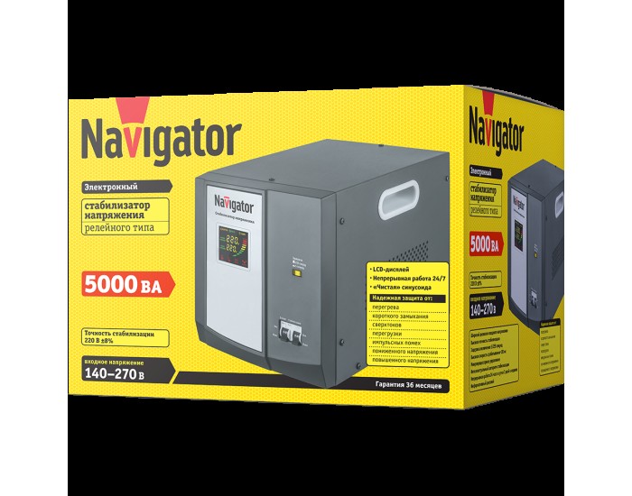 Стабилизатор напряжения Navigator 61 770 NVR-RF1-5000