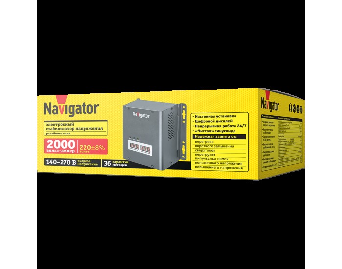 Стабилизатор напряжения Navigator 61 777 NVR-RW1-2000
