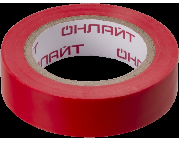 Изолента ОНЛАЙТ 61 878 OIT-B15-10/R ПВХ красная (Китай)
