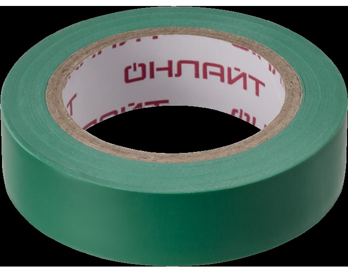 Изолента ОНЛАЙТ 61 880 OIT-B15-10/G ПВХ зеленая (Китай)