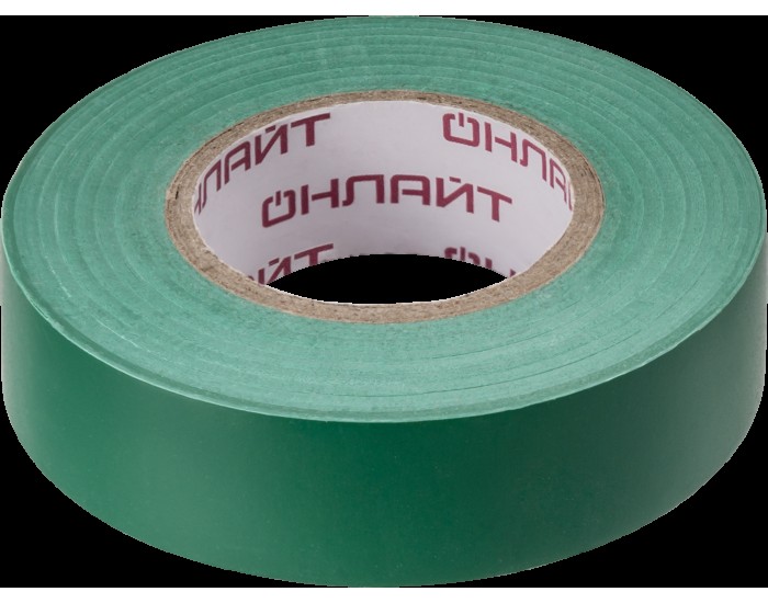 Изолента ОНЛАЙТ 61 883 OIT-B19-20/G ПВХ зеленая (Китай)