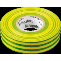 Изолента Navigator 71 108 NIT-B15-20/YG жёлто-зелёная