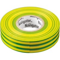 Изолента Navigator 71 115 NIT-A19-20/YG жёлто-зелёная