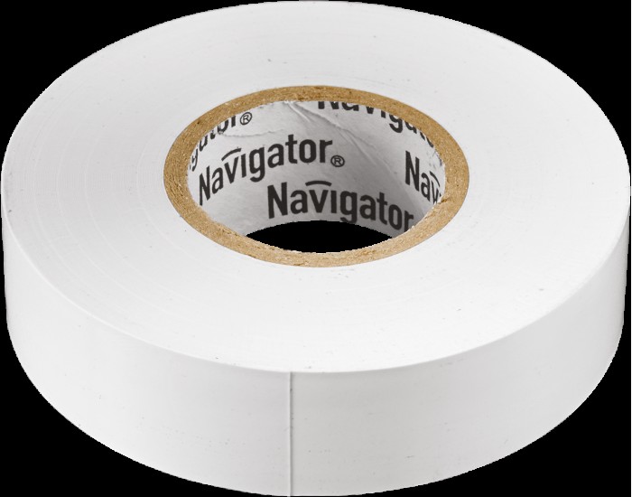 Изолента Navigator 71 228 NIT-B15-10/WH белая