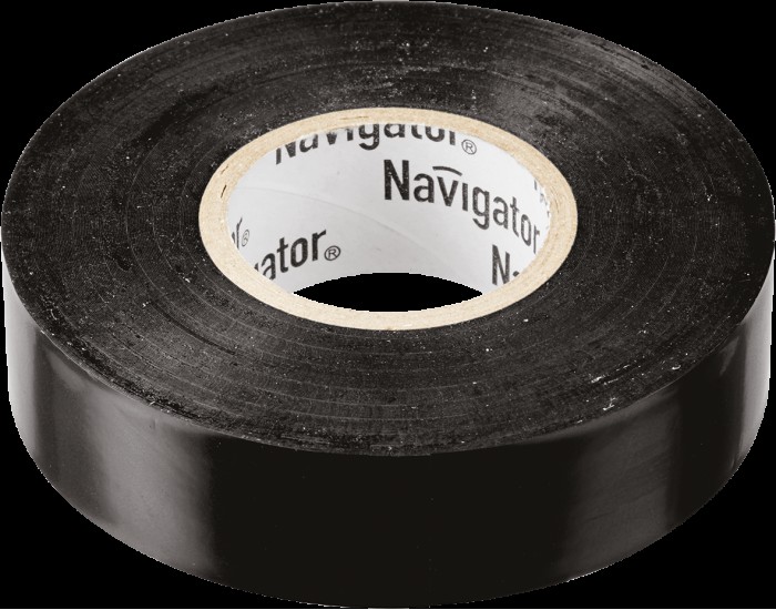Изолента Navigator 71 229 NIT-B15-10/BL чёрная
