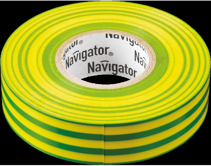 Изолента Navigator 71 234 NIT-B15-10/YG жёлто-зелёная