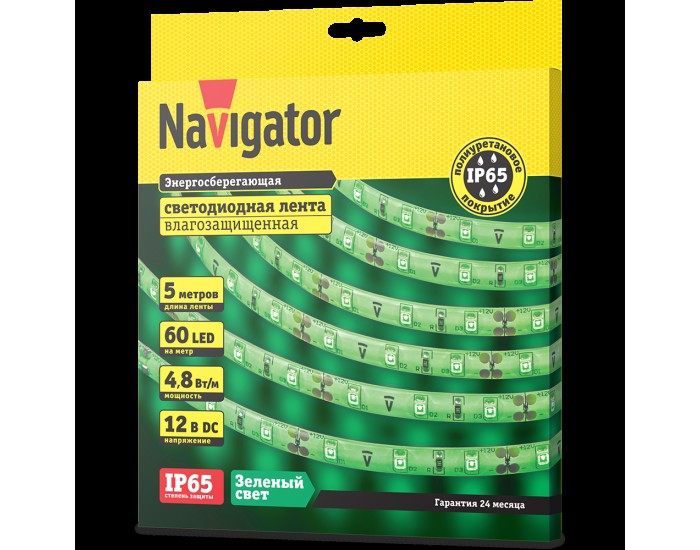 СД Лента Navigator 71 405 NLS-3528G60-4.8-IP65-12V R5