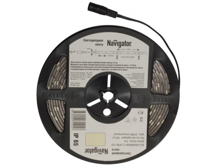 СД Лента Navigator 71 420 NLS-5050R30-7.2-IP20-12V R5