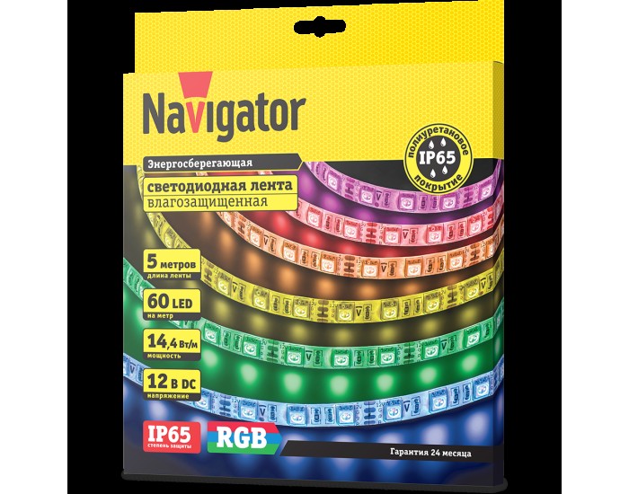 СД Лента Navigator 71 429 NLS-5050RGB60-14.4-IP65-12V R5