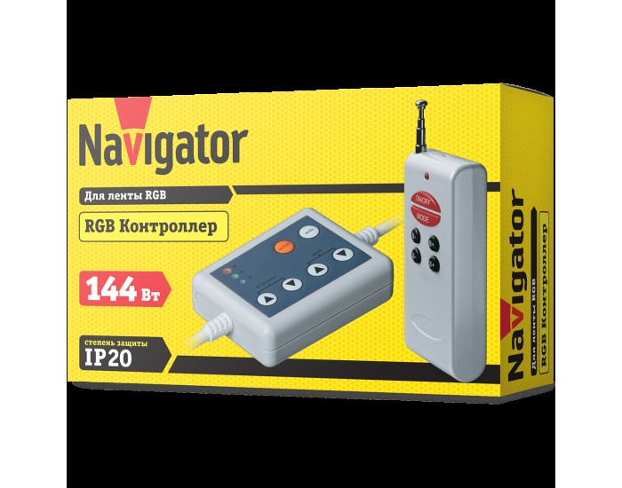 Контроллер Navigator 71 475 ND-CRGB144RF-IP20-12V