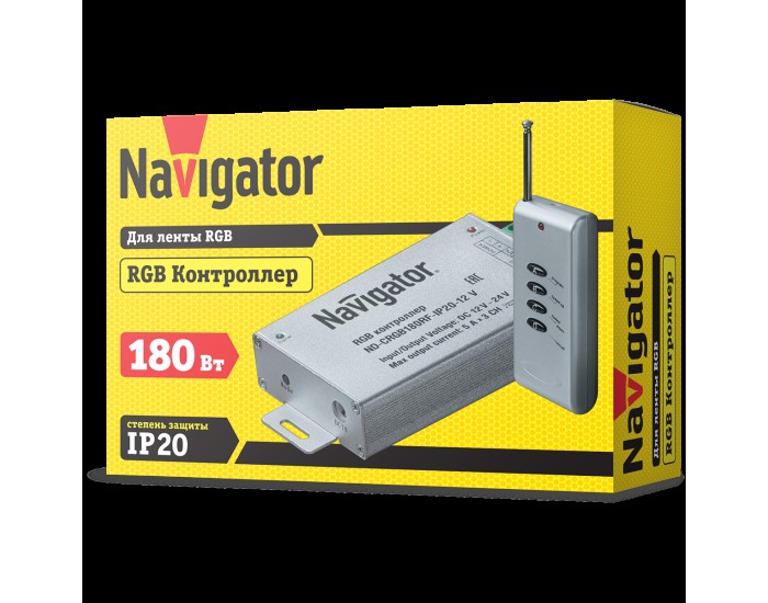 Контроллер Navigator 71 495 ND-CRGB180RF-IP20-12V