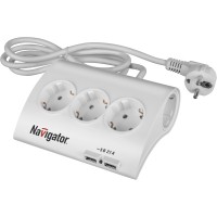Удлинитель Navigator 71 544 NPE-USB-05-180-ESC-3X1