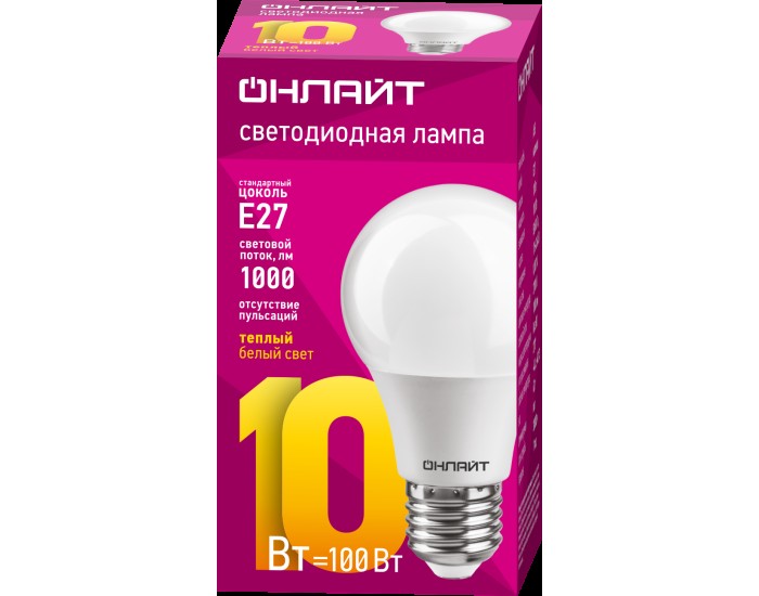 Лампа ОНЛАЙТ 71 649 OLL-A60-10-230-2.7K-E27