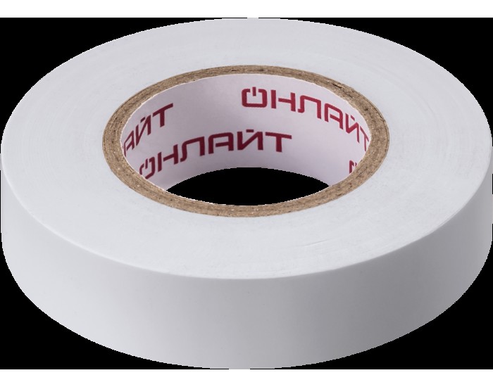 Изолента ОНЛАЙТ 71 676 OIT-B15-20/WH ПВХ белая (Китай)