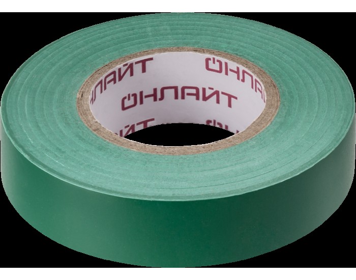 Изолента ОНЛАЙТ 71 680 OIT-B15-20/G ПВХ зеленая (Китай)