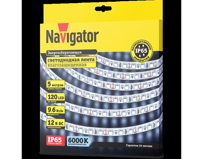 СД Лента Navigator 71 765 NLS-3528СW120-9.6-IP65-12V R5