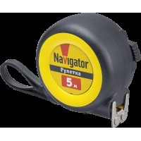 Рулетка Navigator 80 258 NMT-Ru01-A-5-19 (автостоп, 5 м*19 мм)